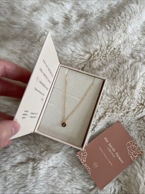Made by Mary Birth Flower Necklace - December